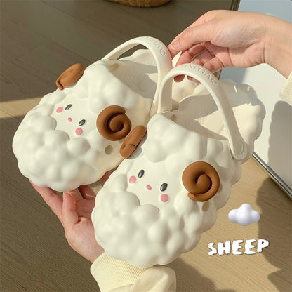 Fluffy Sheep Cloud Sandals – Cozy, Cute & Oh-So-Comfy! - All Inclusive Family Treasures