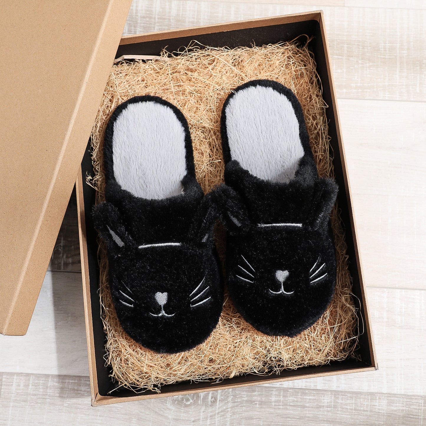 Purr-fectly Cozy: Cat-Themed Soft Bottom Slippers! - All Inclusive Family Treasures