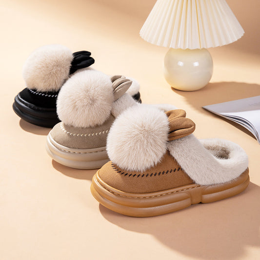 Fluffy Bunny Winter Slippers – Stay Cozy, Stay Cute! - All Inclusive Family Treasures