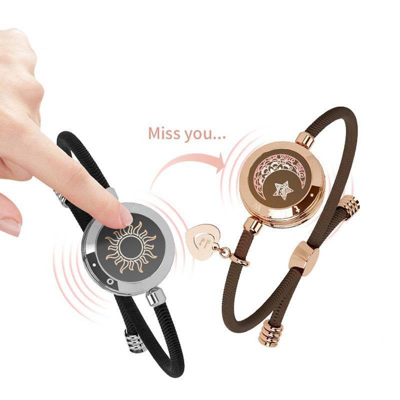 Sun & Moon Smart Sensing Couple Bracelets – Stay Connected Anytime, Anywhere - All Inclusive Family Treasures