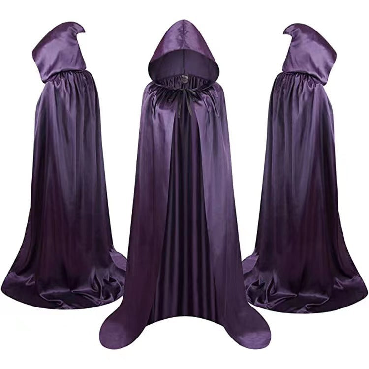 Wickedly Wonderful: Halloween Wizard Cloak with Hood