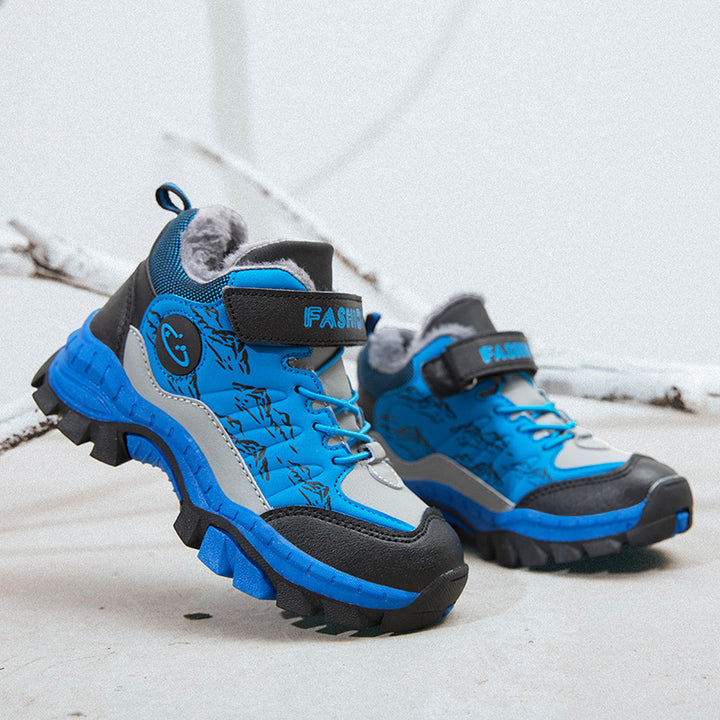 Adventure Steps – Kids’ Warm Cotton Hiking Shoes with Non-Slip Sole