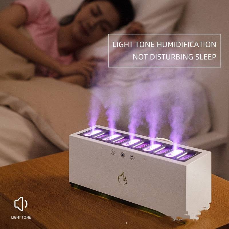 Multi-Nozzle Heavy Fog Dynamic Humidifier – Elevate Your Space with Music-Synced Mist and Colorful Lights - All Inclusive Family Treasures