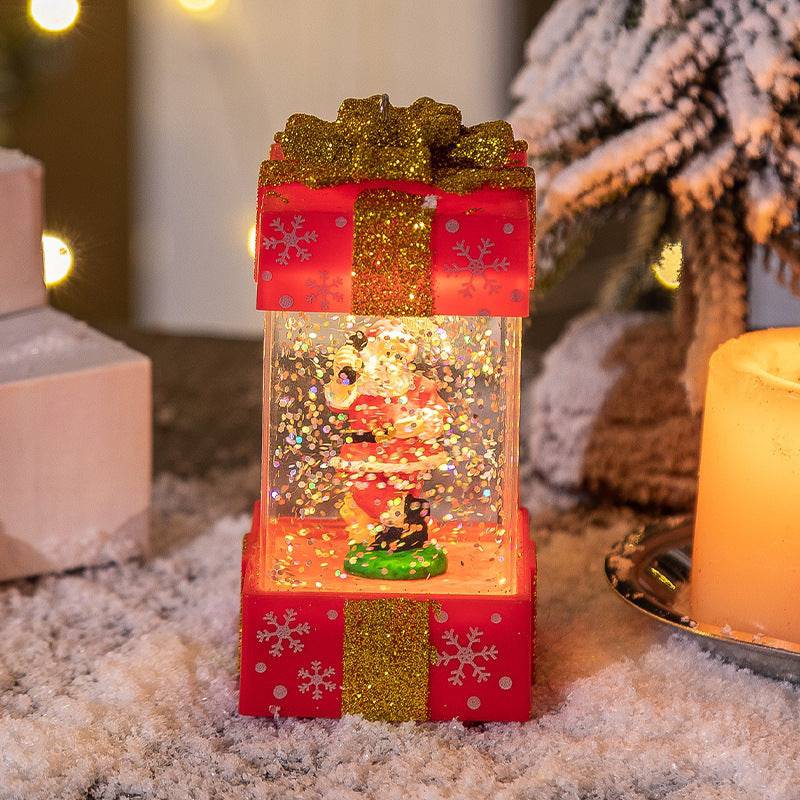 Christmas Gift Box Crystal Ball with LED Lights - Magical Holiday Decor for All Ages - All Inclusive Family Treasures