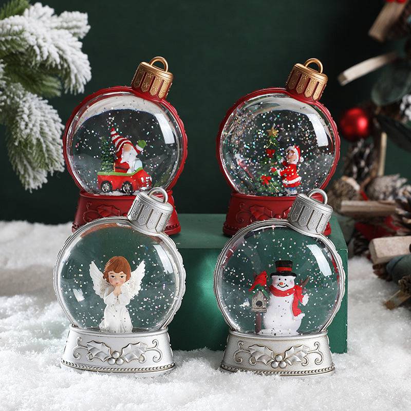 Luminous Christmas LED Snow Globe – Festive Holiday Scene Collection - All Inclusive Family Treasures