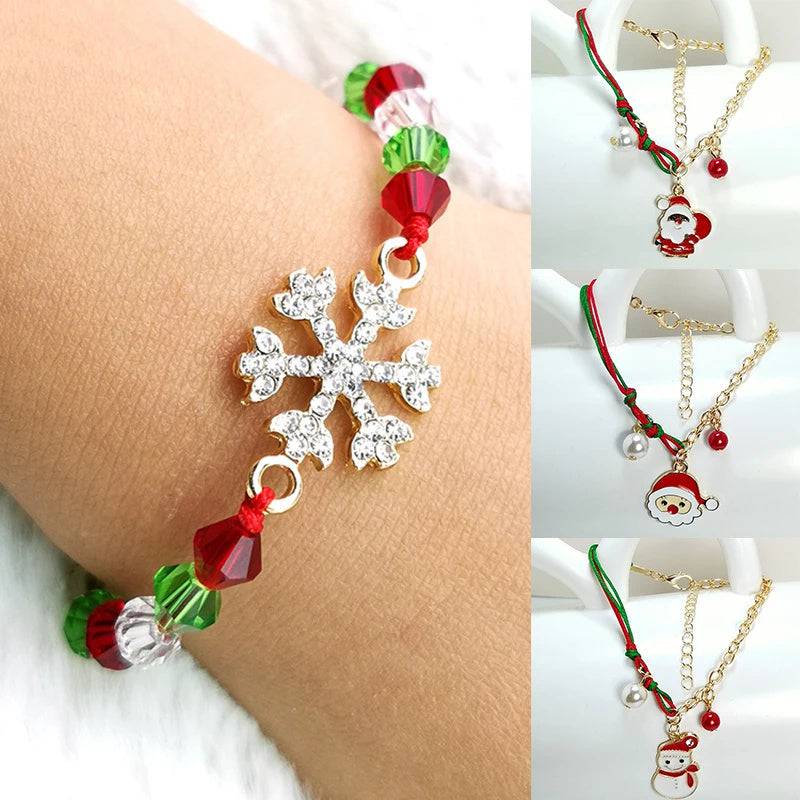 Christmas Charm Bracelet – Snowman, Santa, Tree & More Festive Charms - All Inclusive Family Treasures