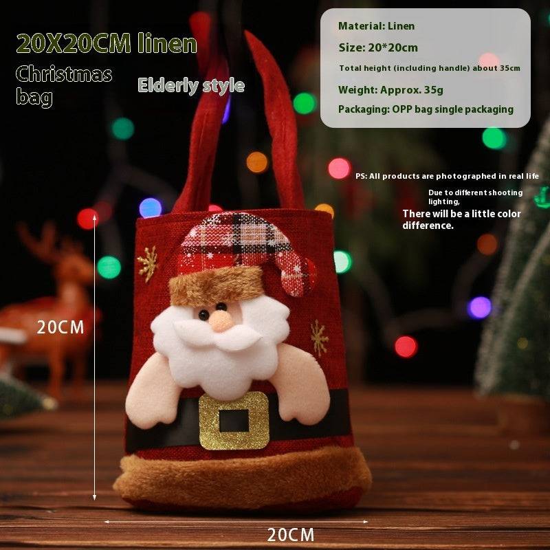 Festive Christmas Character Gift Tote Bags – Perfect for Holiday Treats & Decor! - All Inclusive Family Treasures