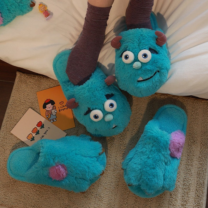 Cozy Monster Plush Slippers – Quirky, Fun & Extra Warm