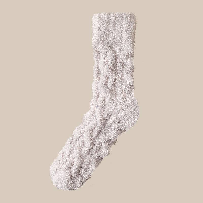 Winter Warm Fuzzy Coral Fleece Socks – Ultra-Soft & Cozy Home Socks - All Inclusive Family Treasures