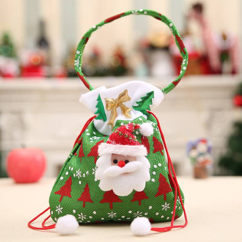 Santa Claus Christmas Drawstring Gift Bags – Festive Holiday Treat Sacks - All Inclusive Family Treasures