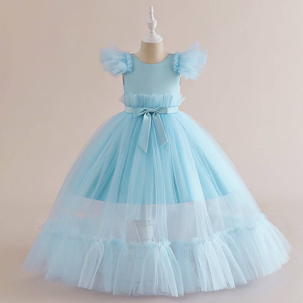 Whimsical Grace: Flounced Sleeve Bow Pettiskirt - All Inclusive Family Treasures