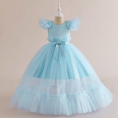 Whimsical Grace: Flounced Sleeve Bow Pettiskirt - All Inclusive Family Treasures