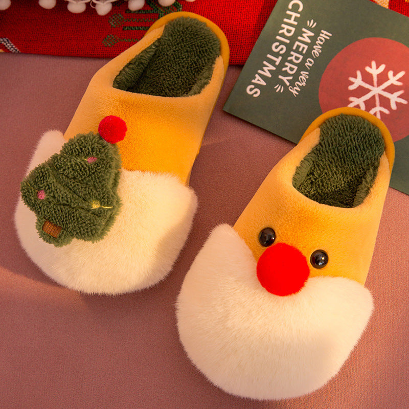 Festive Warmth Christmas Plush Slippers