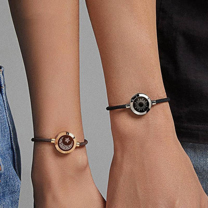 Sun & Moon Smart Sensing Couple Bracelets – Stay Connected Anytime, Anywhere - All Inclusive Family Treasures