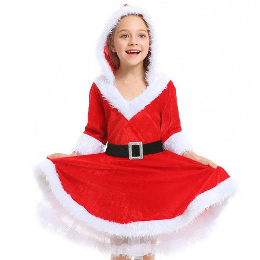 Adorable Red Santa Tutu Dress – Christmas Girl’s Festive Costume - All Inclusive Family Treasures