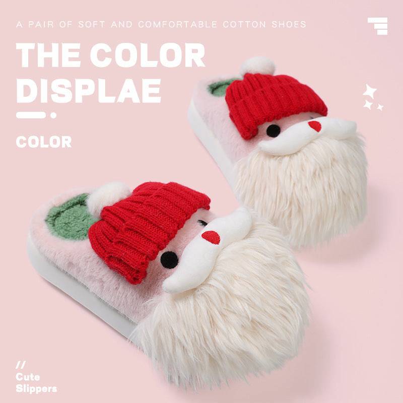 Cute Santa Claus Plush Slippers – Warm & Festive Indoor Slippers for Winter - All Inclusive Family Treasures