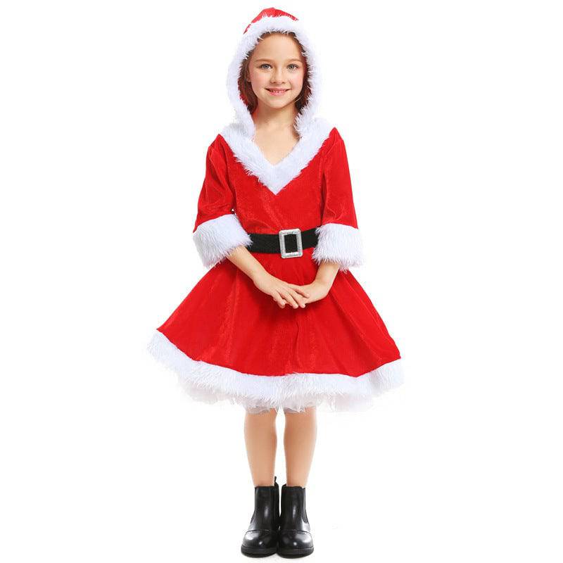 Adorable Red Santa Tutu Dress – Christmas Girl’s Festive Costume - All Inclusive Family Treasures