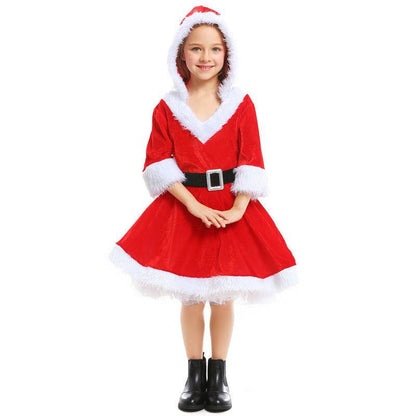 Adorable Red Santa Tutu Dress – Christmas Girl’s Festive Costume - All Inclusive Family Treasures