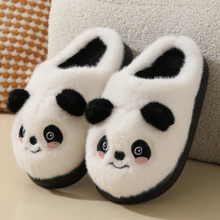 Cozy Cartoon Panda Cotton Slippers