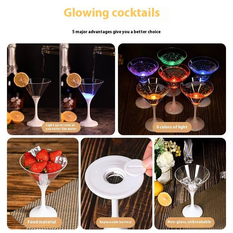 LED Glowing Cocktail Glasses – Color-Changing LED Cups for Parties & Special Events - All Inclusive Family Treasures