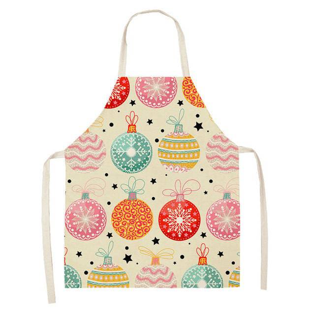 Festive Christmas Cotton & Linen Apron Collection – Perfect for Holiday Cooking & Baking - All Inclusive Family Treasures