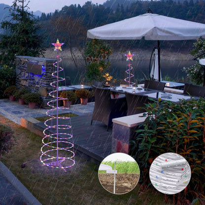 New Style LED Spiral Christmas Tree Light Christmas Spiral Tree Indoor And Outdoor Decoration Lights - All Inclusive Family Treasures