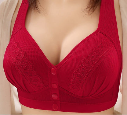 Elegant Comfort: The Front-Button Vest Bra