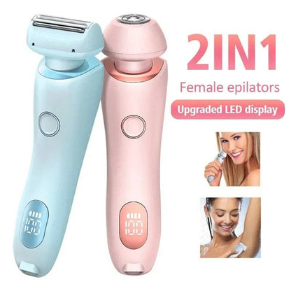 2-in-1 Rechargeable Hair Removal Epilator: Your All-in-One Solution for Silky Smooth Skin - All Inclusive Family Treasures