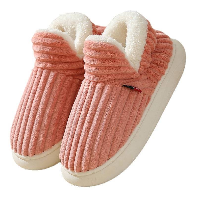 Cozy Winter Cotton Plush Slippers – Warm Indoor & Outdoor Fleece Slippers for Couples - All Inclusive Family Treasures