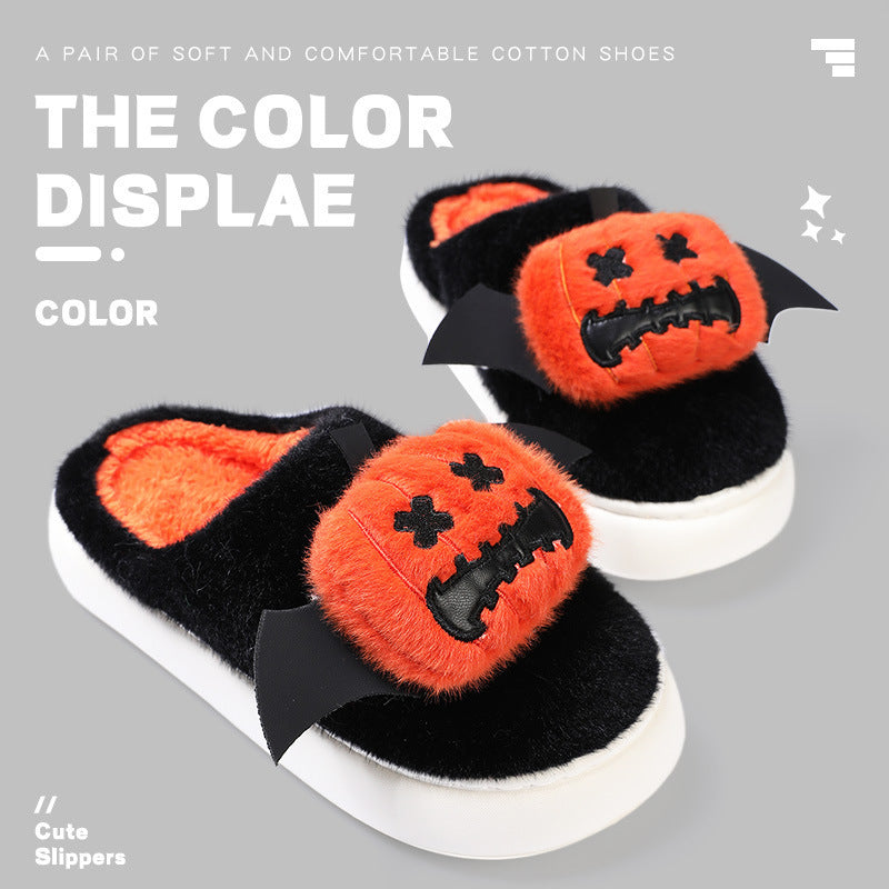 Spooky-Cute Pumpkin Slippers for Halloween Snuggles