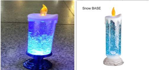 Enchanting Color-Changing LED Glitter Candle – Rechargeable & Waterproof Home Decor - All Inclusive Family Treasures