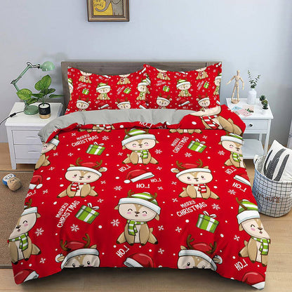 Festive Bedspread Set - Cozy Three-Piece Bedding - All Inclusive Family Treasures