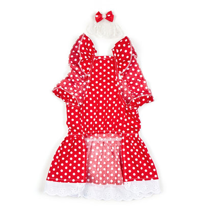 Polka Dot Princess Dress for Cats and Dogs - All Inclusive Family Treasures