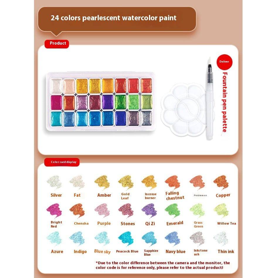 Pearlescent Solid Watercolors: Add Sparkle to Your Artistic Creations! - All Inclusive Family Treasures