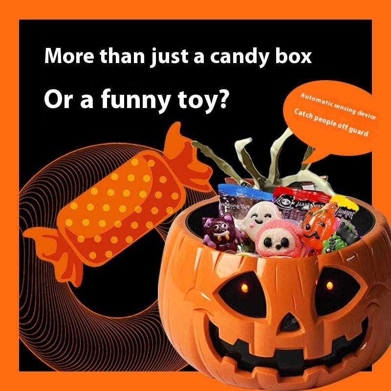 Children's Electric Halloween Pumpkin Lamp Candy Bowl – The Perfect Glowing Treat Holder for Spooky Fun! - All Inclusive Family Treasures