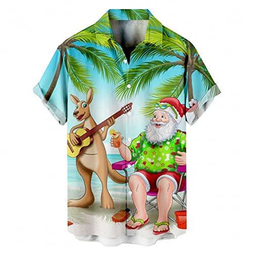 Festive Men's 3D Christmas Print Shirts – Holiday Spirit in Every Stitch! - All Inclusive Family Treasures