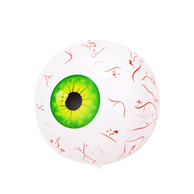 Giant Halloween Inflatable Eyeball & Pumpkin Balloons – Spooky Party Props