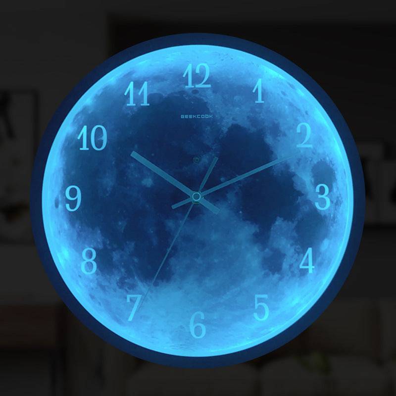 Blue Moon Glow Wall Clock - All Inclusive Family Treasures