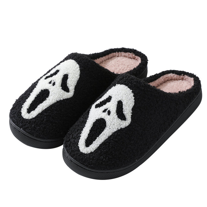 Hauntingly Comfy Halloween Skull Slippers