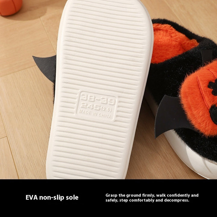 Spooky-Cute Pumpkin Slippers for Halloween Snuggles
