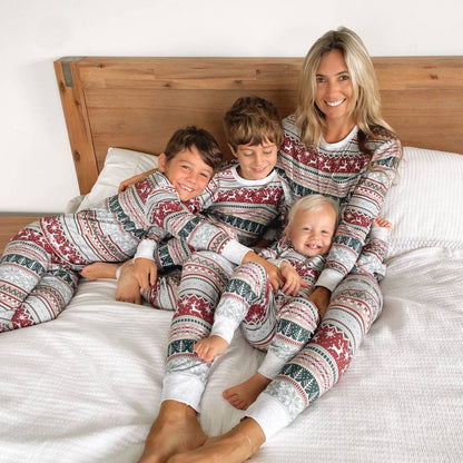 Classic Nordic Christmas Family Pajama Set – Cozy Holiday Homewear for the Whole Family - All Inclusive Family Treasures