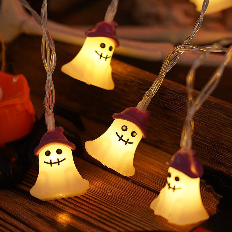 Halloween Lighting Chain | Pumpkin, Ghost & Bat Models for Indoor & Outdoor Decoration - All Inclusive Family Treasures