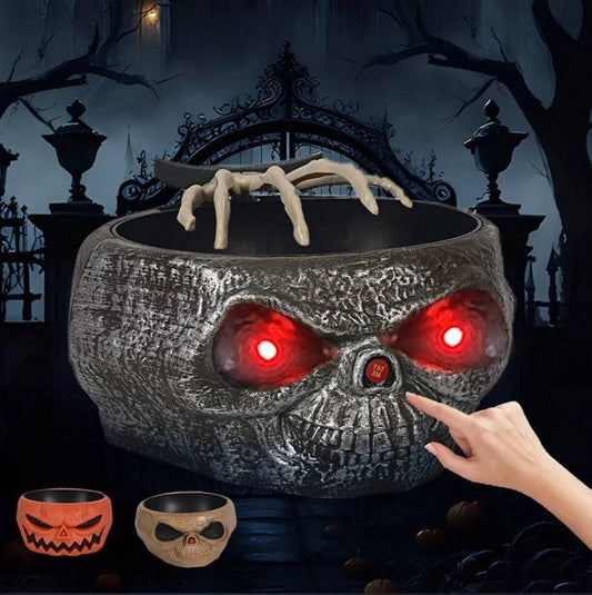 Motion-Activated Halloween Pumpkin Candy Bowl – Spooky Trick-or-Treat Fun with Surprise Moving Hand! - All Inclusive Family Treasures