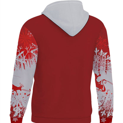 Men’s Festive Christmas Hoodie - Cozy Winter Wear with Santa Sleigh Print - All Inclusive Family Treasures