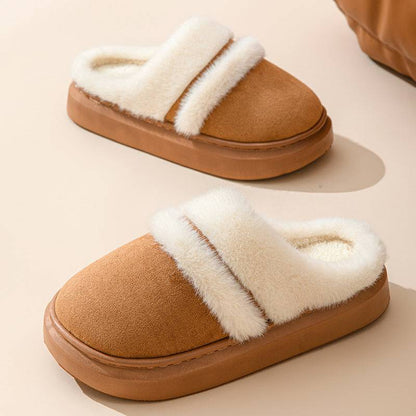 Warm Cotton House Slippers – Plush, Non-Slip Winter Comfort for Women - All Inclusive Family Treasures