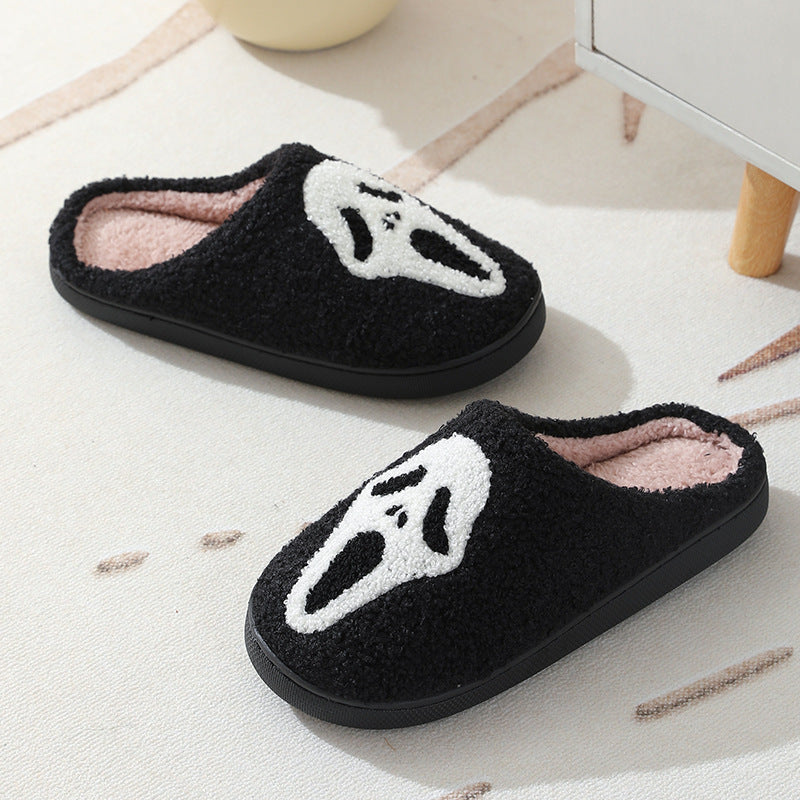 Hauntingly Comfy Halloween Skull Slippers