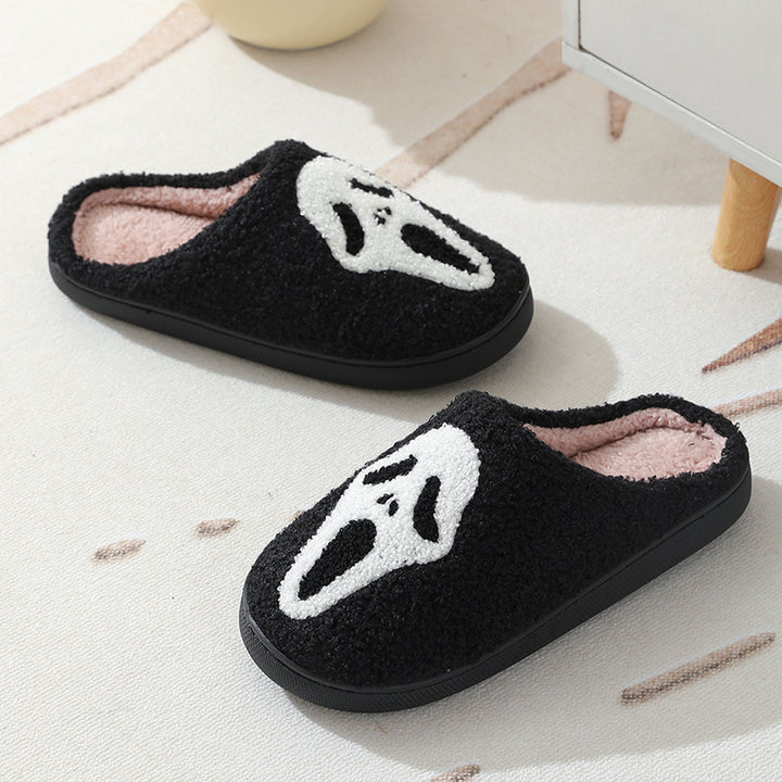 Hauntingly Comfy Halloween Skull Slippers
