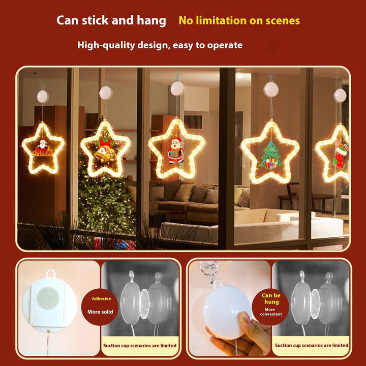 Sparkling LED Christmas Star Lights – Illuminate Your Windows and Doors This Holiday Season - All Inclusive Family Treasures