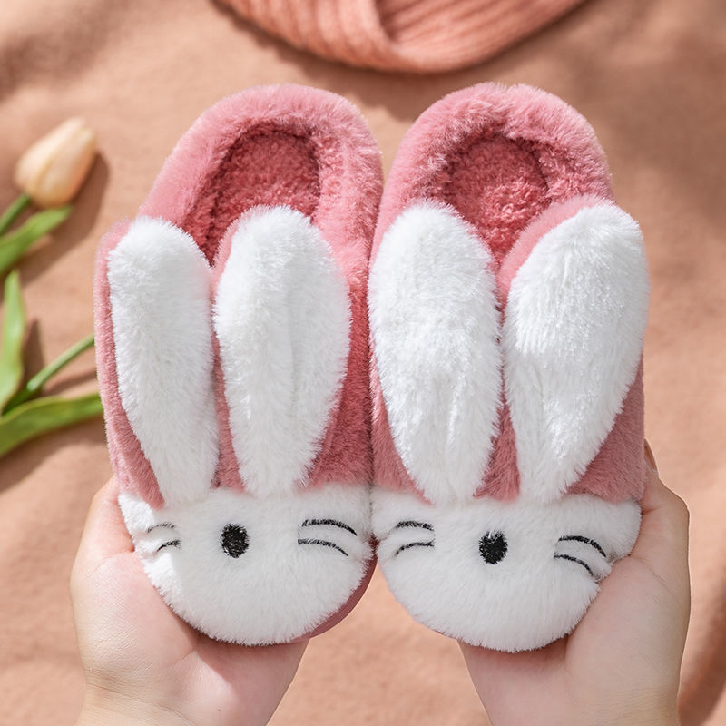 Snuggly Bunny Cotton Slippers – Cozy Comfort for Little Feet - All Inclusive Family Treasures