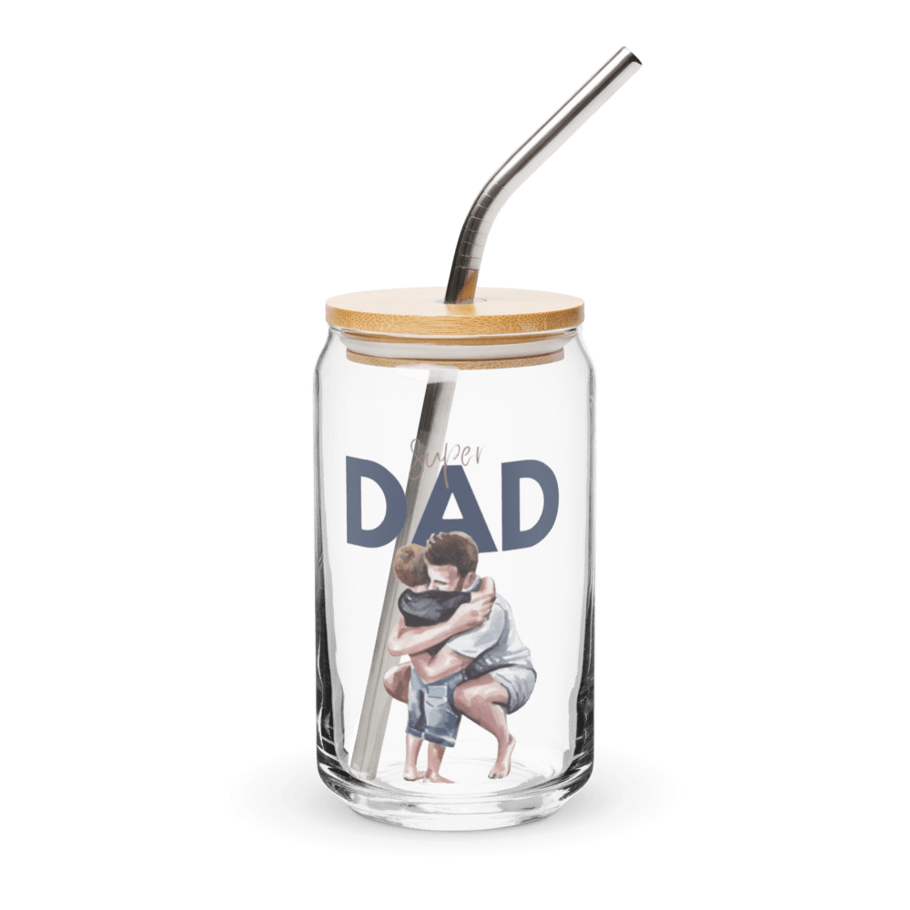 Can-shaped glass for mocktails, coffees and so much more - Only for Super Dads - All Inclusive Family Treasures